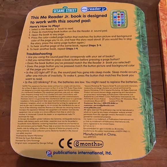 Sesame Street Me Reader Jr. Book Set - great books & can work with a sound pad - Picture 2 of 16